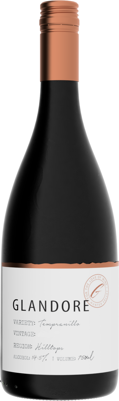 Glandore Estate White Label Tempranillo 2024 Hilltops bottle